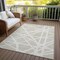 Homeroots 3' X 5' Beige And Ivory Geometric Washable Indoor Outdoor Area Rug 600414 - alternate 2