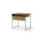 Homeroots 32" Natural and White Writing Desk 543768 - alternate 2