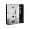 Homeroots 18" Black Wood Floating Single Door Bathroom Vanity And Medicine Cabinet 543571 - alternate 2