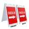 Signmission Check-in With Arrow, A-Frame & 2 Decals Installed, Heavy-Duty Plastic Frame SBHD-D-2436-Check-in With Arrow - alternate 4