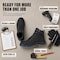 Handpoint Mens 6 in Soft Toe Work Boots-EH Safety Boots with KEVLAR Puncture Resistant Midsole, Black, 12 80N01BK-EE-12 - alternate 3