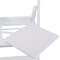 Elama 4 Piece Plastic Folding Resin Chair in White with Removable Seat Pad ELM-L001W - alternate 4