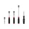 Tekton 1/4 Inch Drive Quick-Release Comfort Grip Ratchet and Spinner Handle Set (5-Piece) SDR99008 - alternate 1
