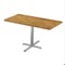 Correll Rectangle Cafe Table, 42 in W, 30 in L, 29 in H, Particleboard Top, Medium Oak SCT3042-06-98-06 - alternate 1