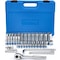 Neiko 0.375 in Drive CrV Steel Metric Socket Set with 90-Tooth Quick Release Ratchet, 43-Pieces 02512A - alternate 2