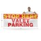 Signmission Stop Here Valet Parking, 48 Inch x 120 Inch, Vinyl Banner B-120-30867 - alternate 3