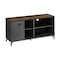 Homeroots 47in Brown And Gray Distressed Reclaimed Wood Enclosed and Open Storage TV Stand 490371 - alternate 1