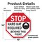 Signmission Stop Hard Hat Required Beyond This, 10 Inch X 10 Inch, Plastic Sign OC-P-10-121 - alternate 4
