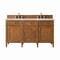 James Martin Vanities Brittany 60'' D Vanity, Saddle Brown w/ Victorian Sil Silestone Top w/FreePower Wireless Charger 650-V60D-SBR-FVSL - alternate 1