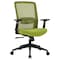 Leisuremod Ingram Office Task Chair with Adjustable Armrests and Swivel and Tilt, Green/Green IO20G-C - alternate 1