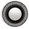 Homeroots 36" Black Metal Round Pierced Accent Mirror 574037 - alternate 3