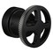 Brizo Litze Sensori Thermostatic Valve Trim Handle Kit, Wheel Matte Black/Luxe Steel HW6632-BLSL - alternate 2