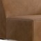 Homeroots 44" Brown Leather Modular Sofa 641027 - alternate 4