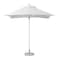 Homeroots 8ft White Polyester Square Market Patio Umbrella 491958 - alternate 1