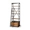 Homeroots 94" Brown Copper and Wood Ladder Bookcase 380586 - alternate 1