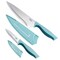 Spice By Tia Mowry Savory Saffron 6 Piece Knife and Cutting Board Set in Blue and Pink 80485.06R - alternate 2