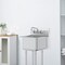 Vevor Commercial Utility and Prep Sink 1 Compartment Stainless Steel Backsplash S1C-151512 - alternate 4