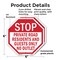 Signmission Stop Private Road Residents and Gue, 6 inch X 6 inch, Plastic Sign, 2PK OC-P-2PACK-6-83 - alternate 3