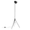Homeroots 56" Black Adjustable Tripod Floor Lamp With Black Metal Cylinder Shade 523567 - alternate 1