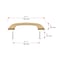 Richelieu 3 3/4-inch (96 mm) Center to Center Champagne Bronze Contemporary Cabinet Pull BP735096CHBRZ - alternate 3