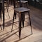 Flash Furniture 4PK 30"H Backless Distressed Copper Metal Barstool 4-ET-BT3503-30-COP-GG - alternate 1