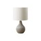 Monarch Specialties Lighting, 17"h, Table Lamp, Grey Ceramic, Ivory / Cream Shade, Contemporary I 9774 - alternate 1