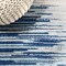 Jonathan Y Linear Modern Half-Stripe Blue/Cream 5 ft. x 8 ft. Area Rug CTP112A-5 - alternate 3