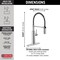 Delta Antoni Single-Handle Pull-Down Spring Kitchen Faucet 18803-DST - alternate 5