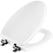 Bemis Benton Slow Close Elongated White Enameled Wood Toilet Seat 126MBSL 000 - alternate 1