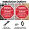 Signmission Warning This Property Is Under 24 H, 10 inch X 10 inch, Plastic Sign, 2PK OC-P-2PACK-10-318 - alternate 3
