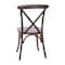 Flash Furniture Advantage Dark Driftwood X-Back Chair, PK2 X-BACK-BURDRIFT-2 - alternate 7