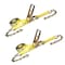 Tie 4 Safe 3'' x 30' Ratchet Strap w/ Chain Extension. WLL: 5,400 LBS Yellow, 2PK RT20R-1530-F87-Y-2 - alternate 1