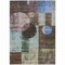 Homeroots 5' X 8' Brown Blue And Green Geometric Washable Indoor Outdoor Area Rug 604307 - alternate 5