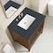 James Martin Vanities Myrrin 30" Single Vanity, Mid-Century Walnut w/ 3 CM Charcoal Soapstone Silestone Top 485-V30-WLT-3CSP - alternate 3