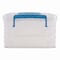 Advantus Super Stacker Lift-Off Lid Storage Tote, 14.25 x 10.3 x 6.5, Transparent/Blue 39811 - alternate 1