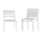 Flash Furniture Bridgeport Stacking Patio Chairs w/Slatted Backrest, All-Weather Resin Chairs, White, 4PK 4-DHF-317-APP-WH-GG - alternate 1
