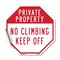 Signmission Private Property No Climbing Keep O, 18 Inch X 18 Inch, Vinyl Decal OC-D-18-146 - alternate 1