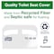 Tork Toilet Seat Cover, 1/2 Fold, White, 250 Sheets TC0020 - alternate 4
