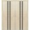 Sartodoors Sliding Closet Double Bi-fold Doors, Planum 0011 Natural Veneer and Aluminum Strips, Sturdy Tracks PLANUM0011DBF-SHP-96 x 96 (4* 24x96) - alternate 1