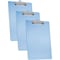 Acrimet 3 Pack Clipboard Letter Size Low Profile Clip & Side Rulers, Durable Plastic, Clear Blue, 3PK 134.2 - alternate 1