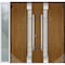 Vdomdoors Steel Double Doors Deux 1713 Natural Oak White Sidelight Exterior Window Stainless Inserts Double M DEUX1713DEXD-OAKW-RH-W72+16 x H80 - alternate 3