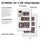 Signmission Fresh Brewed Coffee, Vinyl Decals Only 24 Inch x 36 Inch, Vinyl Decal, 2PK DSB-2436-2PACK-Fresh Brewed Coffee - alternate 2