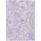 Homeroots 10' X 14' Lavender Ivory And Purple Paisley Washable Indoor Outdoor Area Rug 588653 - alternate 4