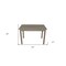 Homeroots 48" Gray Solid Wood Dining Table 548862 - alternate 5