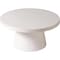 Leisuremod Dune Modern Round Side Table - Weather-Resistant Fiberstone Indoor/Outdoor Table DCT32W - alternate 1