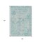 Homeroots 9' X 12' Teal Blue And Pink Floral Medallion Washable Indoor Outdoor Area Rug 616638 - alternate 4