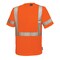 Reflective Apparel ANSI Type R Class 3 Short Sleeve T-Shirt with 3M Scotchlite Comfort Trim 104CT-OR-3X - alternate 1