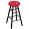 Holland Bar Stool Co Maple Counter Stool, Dark Cherry Finish, Illinois State Seat RC24MSDC - alternate 1