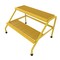 Vestil Alum Step Stand, 2 Step, Wide, Welded, 2 Steps, 20 Overall Height, Aluminum, Yellow SSA-2W-Y - alternate 2