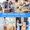 Miibox Clear Packing Tape 12 Rolls, Total 655Y, Clear, 1.88in x 54.6 yd, Ultra Strong OPTAPE56YDWHTX12 - alternate 3